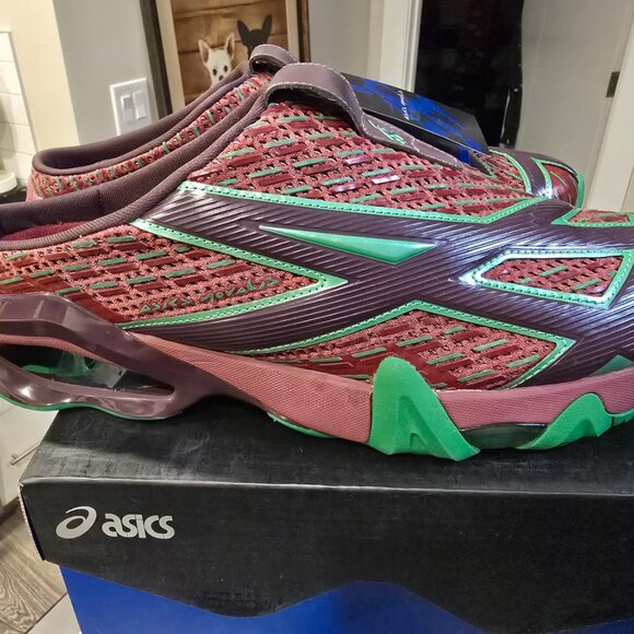 Size 12 - ASICS Kiko Kostadinov x Novalis Gel Styrax Dahlia Bright Green NEW - Picture 6 of 14